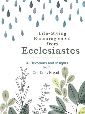 cover image of Life-Giving Encouragement from Ecclesiastes